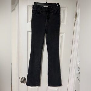 Madewell Skinny Flare Jeans in Black